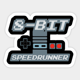 8-Bit Speedrunner Sticker